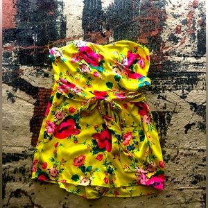 Floral print romper